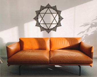 Wooden Star of David Wall Decor: Jewish Hexagram Art