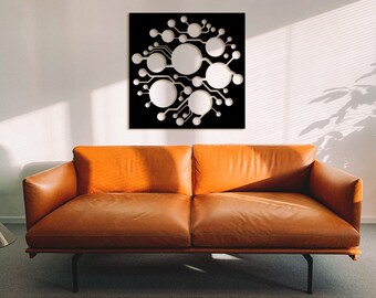Circuit Board Wood Wall Art: Minimalist Electronic Decor