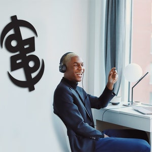 Okuafo Pa Adinkra Symbol: African Wood Wall Decor
