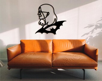 Prince of Darkness Holzwandbild: Schwermetalldekor