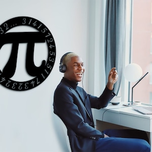 Pi Day Wood Wall Decor: Math Symbol Art