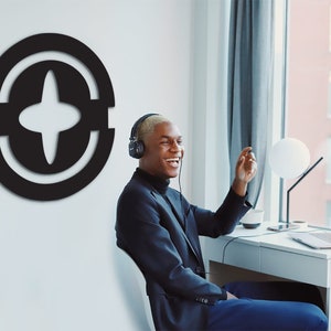 African Krado Adinkra Symbol: Wood Wall Art Decor