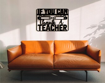 Teacher Appreciation Gift: 3D Wood Wall Art Decor