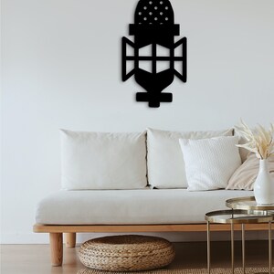 Microphone Art, Podcast Wall Art, Geometric Human Heart Wall Decor, Decor Studio, Podcast Logo Design, Podcast Template, Podcast Sign, Gifts image 8