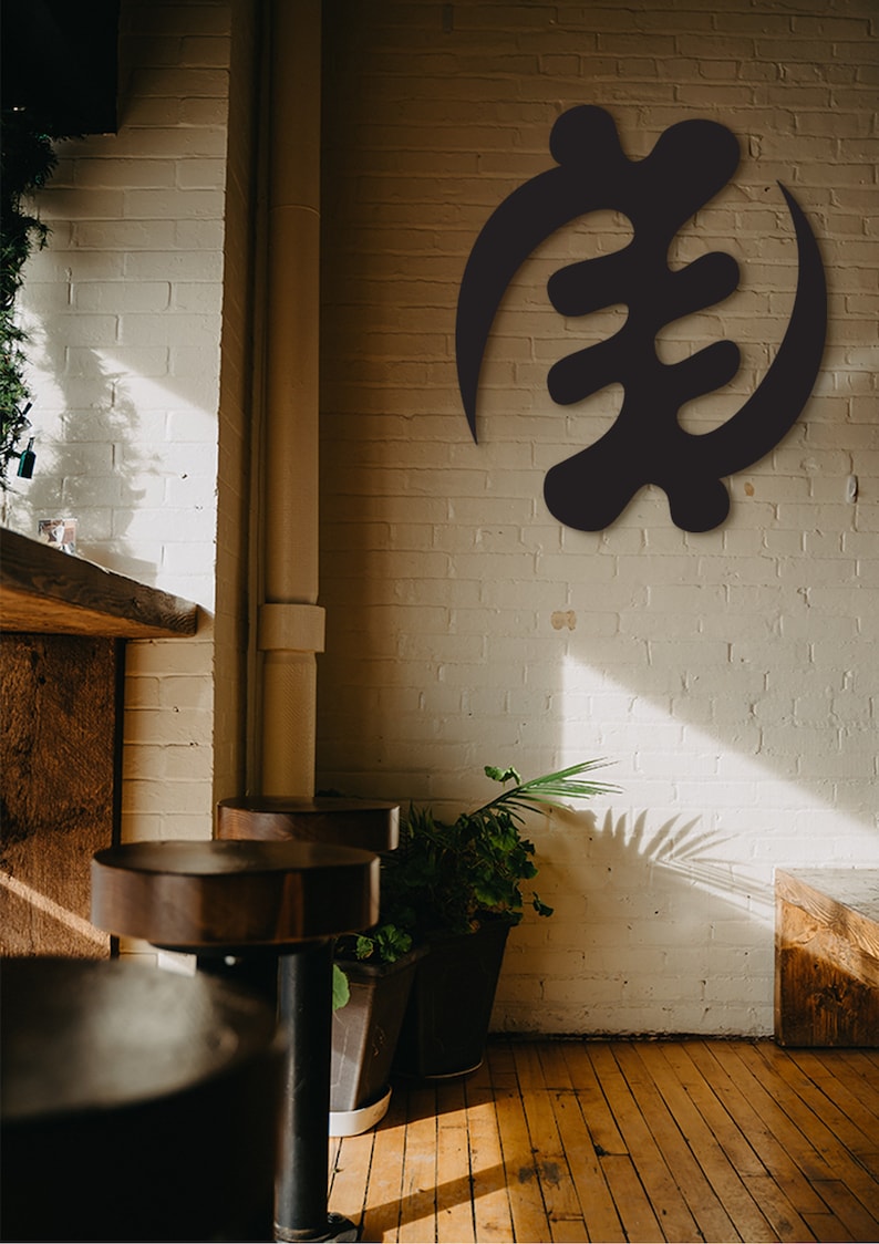 Gye Nyame Wall Art, Adinkra Symbols Name Yoruba People Ghana God Decor