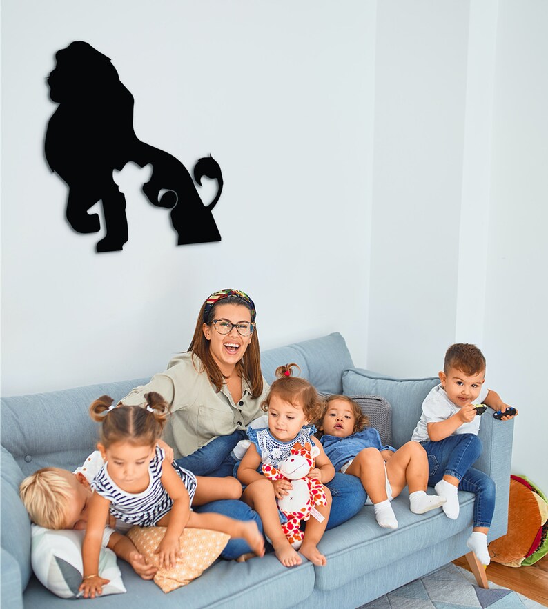 Lion King Wall Decor Lion King Wall Art Lion King Wood Lion Etsy