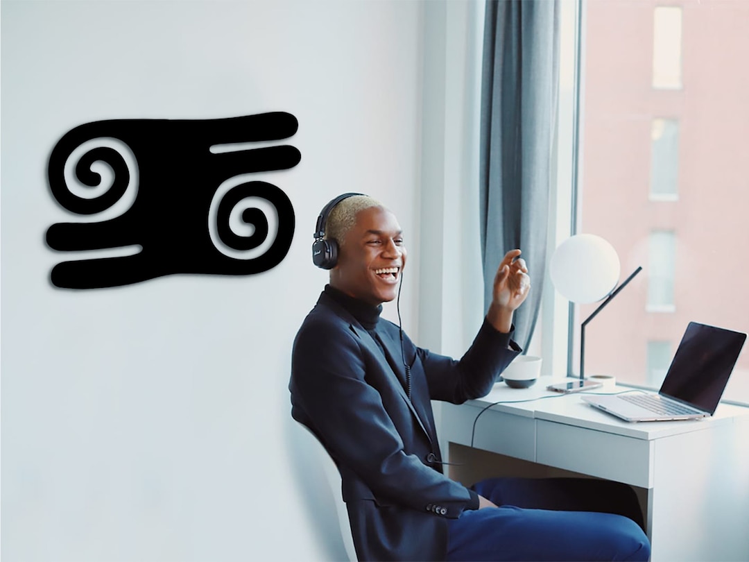 KWATAKYE ATIKO Atiko Bravery & Valor Wall Decor Wood, Adinkra African