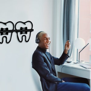 Laser Cut Tooth Decor: Dental Office Wood Wall Art