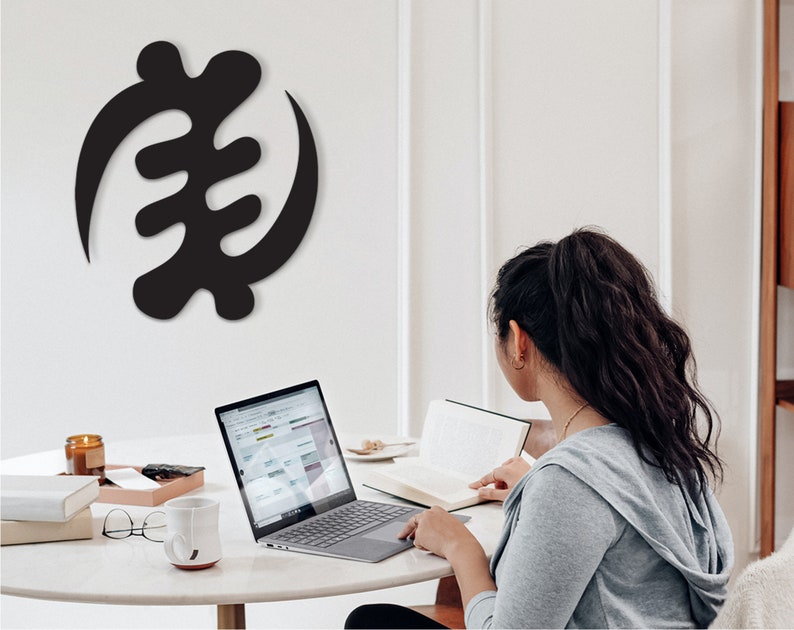 Gye Nyame Wall Art, Adinkra Symbols Name Yoruba People Ghana God Decor