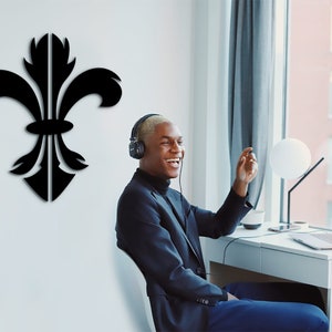 Fleur De Lis Wall Decor, Fleur De Lis Wall Decal, Fleur De Lis Stationery, Fleur De Lis Wooden, Personalized Gifts, Decor Home, Art Gifts