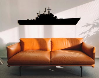 HMS Dreadnought Wood Wall Art: Marine Veteran Gift