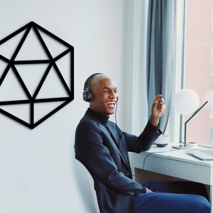 D20 Wall Decor, Dice Wall Decor,Icosahedron Decor, Sacred Geometry, D20 Wall Decor,Icosahedron Ornament, Gift Mother’s Day, Decor Home Gift
