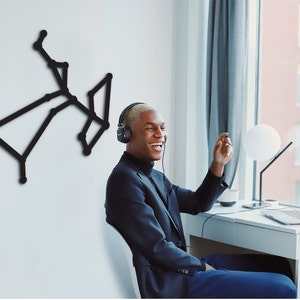 Sagittarius Constellation, Sagittarius Wall Art, Zodiac Sign, Zodiac Gifts, Geometric Wood Wall Sculpture, Sagittarius Zodiac Gifts Art Wall