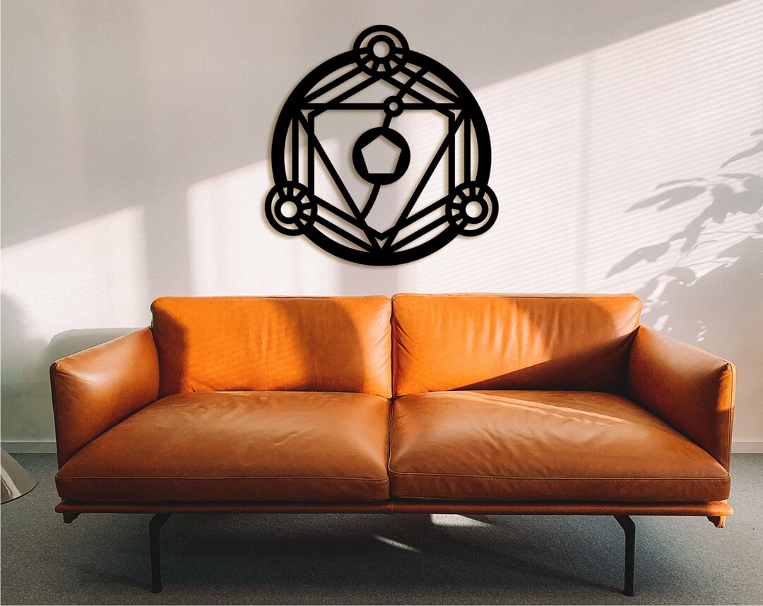 Metatron's Cube Wood Art: Geometric Wall Decor - Etsy