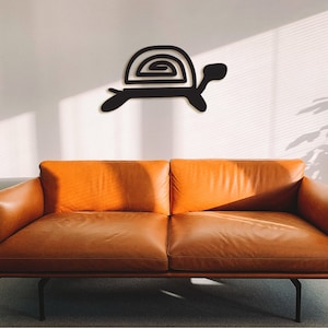 Geometric Turtle Wall Art: Wooden Maya Denkyem Adinkra Decor