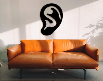 Anatomical Ear Wood Wall Art: Audiology, Physical Therapy Decor