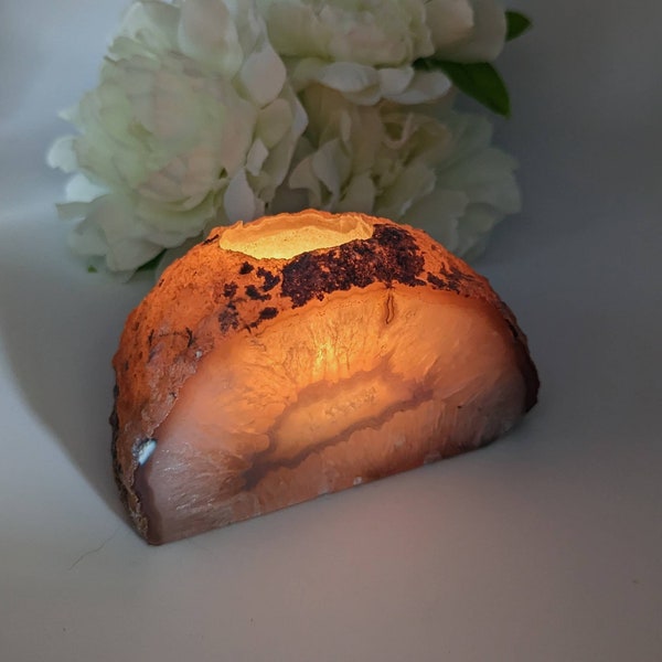 Agate Candle Holder Etsy