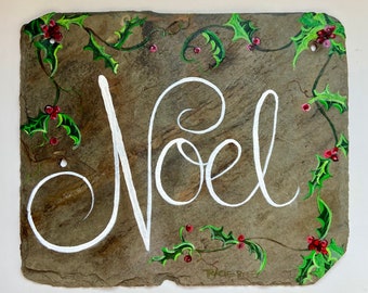 Hand Painted Noel Etsy