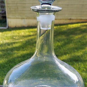 EMPTY D'AGUIAR'S Green Glass Ginger Wine Bottle With 