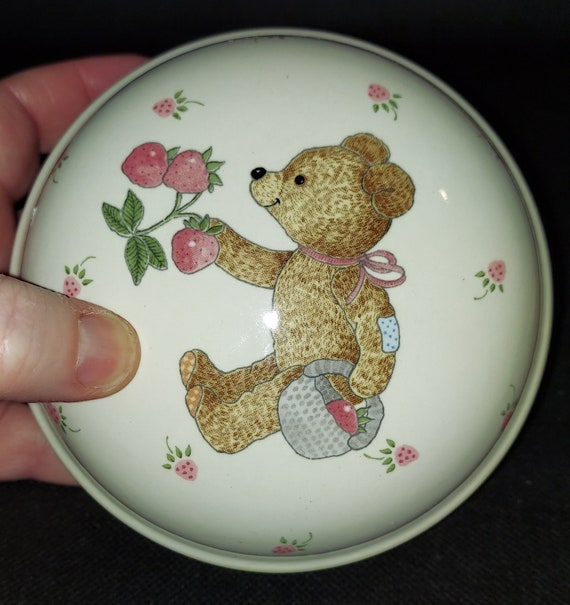 Vintage Mikasa Teddy Bear And Strawberries Trinke… - image 5