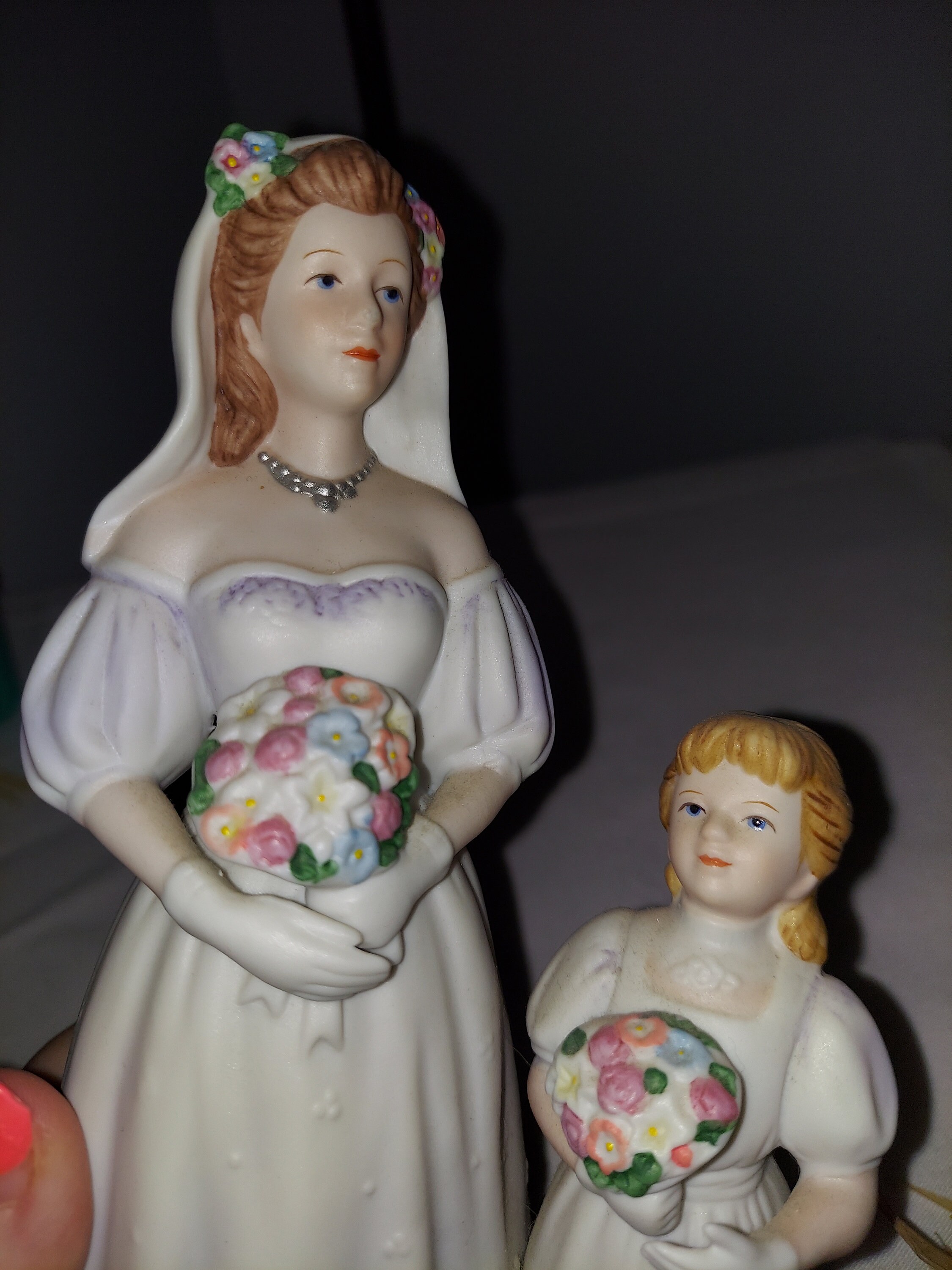 Homco Home Interiors Porcelain Figurine the Brides Day 8.5 Tall EUC