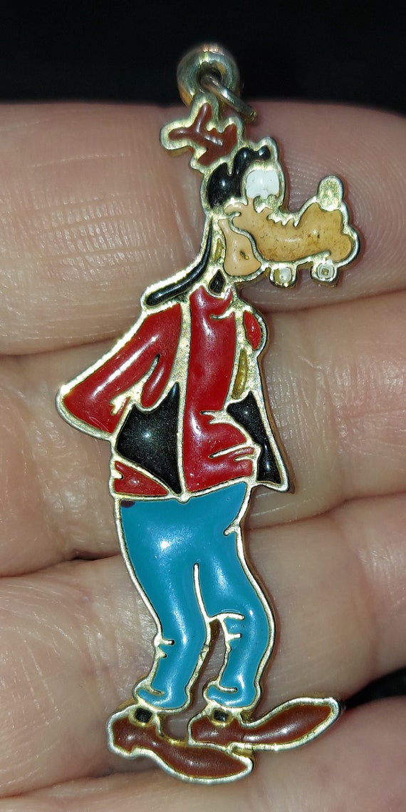 Vintage 1960s Walt Disney Goofy Charm Zipper Pull… - image 4