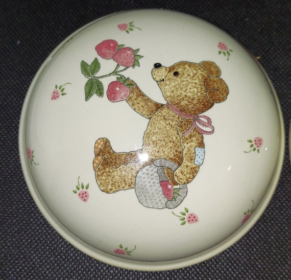 Vintage Mikasa Teddy Bear And Strawberries Trinke… - image 2