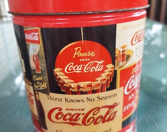 1993 Vintage Coca-Cola Coke Collectible Tin Advertisement nice vibrant color