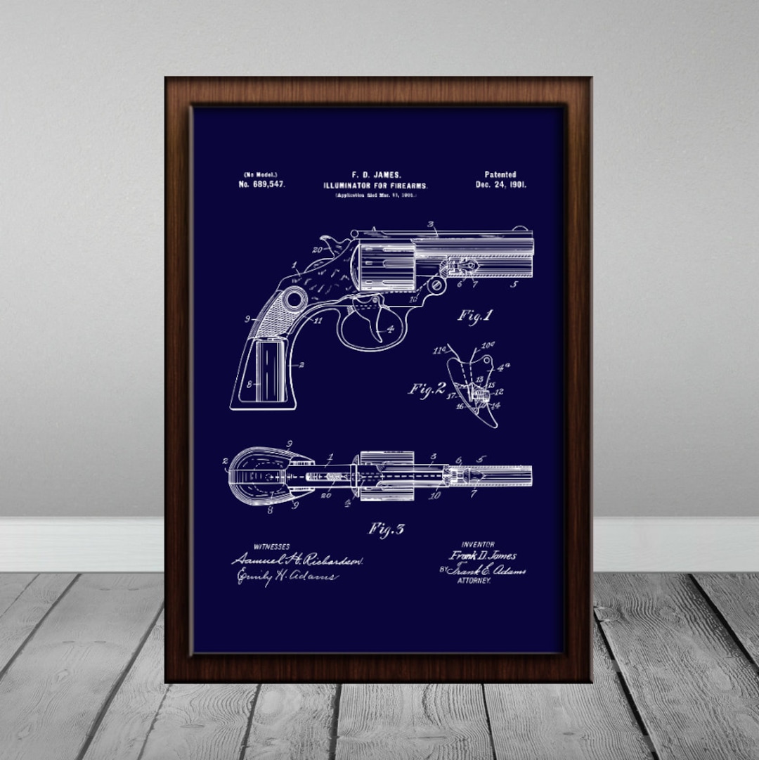 Gun Gifts Gun Wall Art Gun Art Gun Patent Prints Gun Etsy