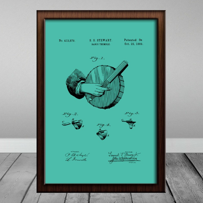 Music Wall Art Music Gift Banjo Wall Art Downloadable Prints Etsy