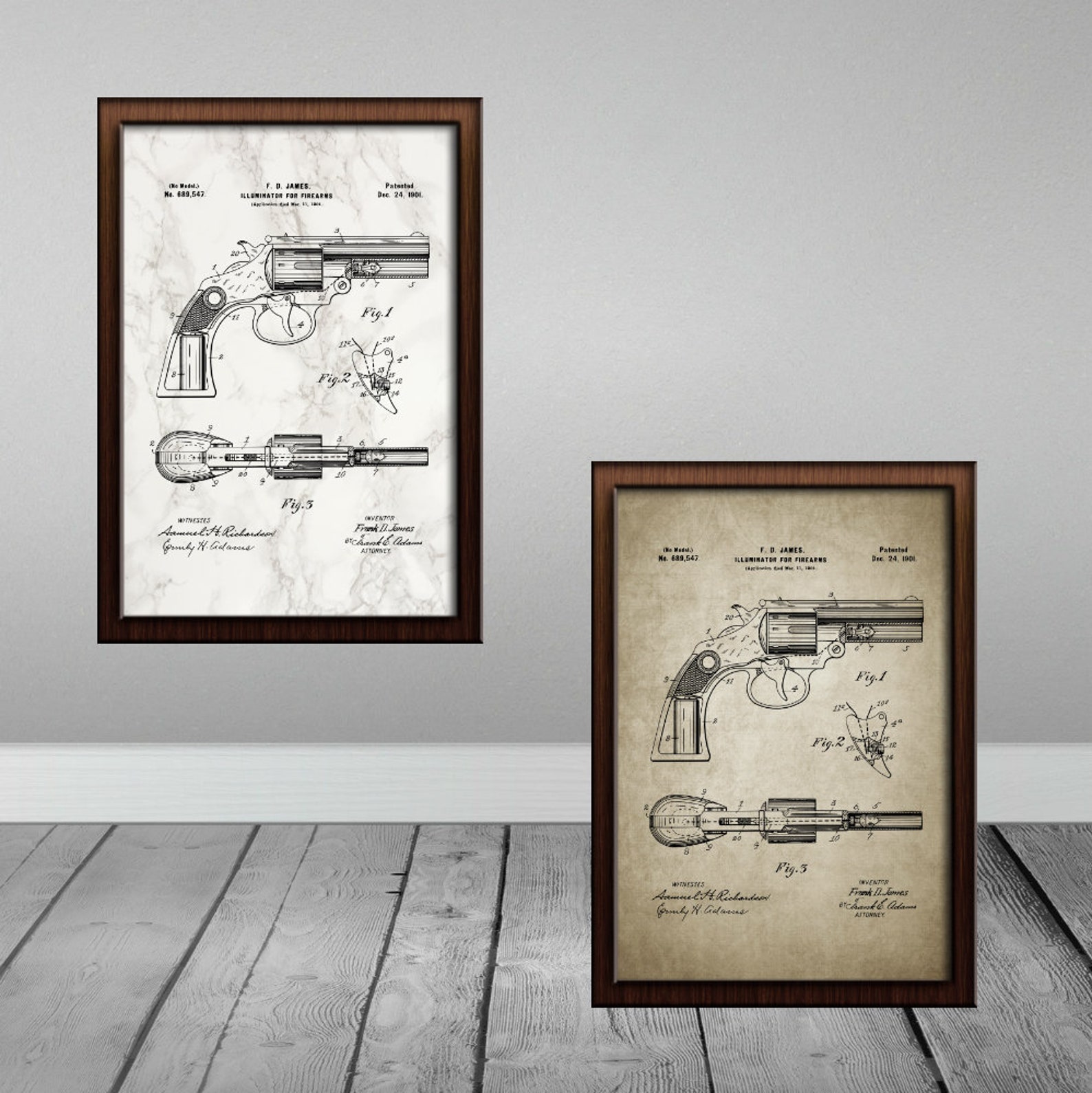 Gun Gifts Gun Wall Art Gun Art Gun Patent Prints Gun Etsy