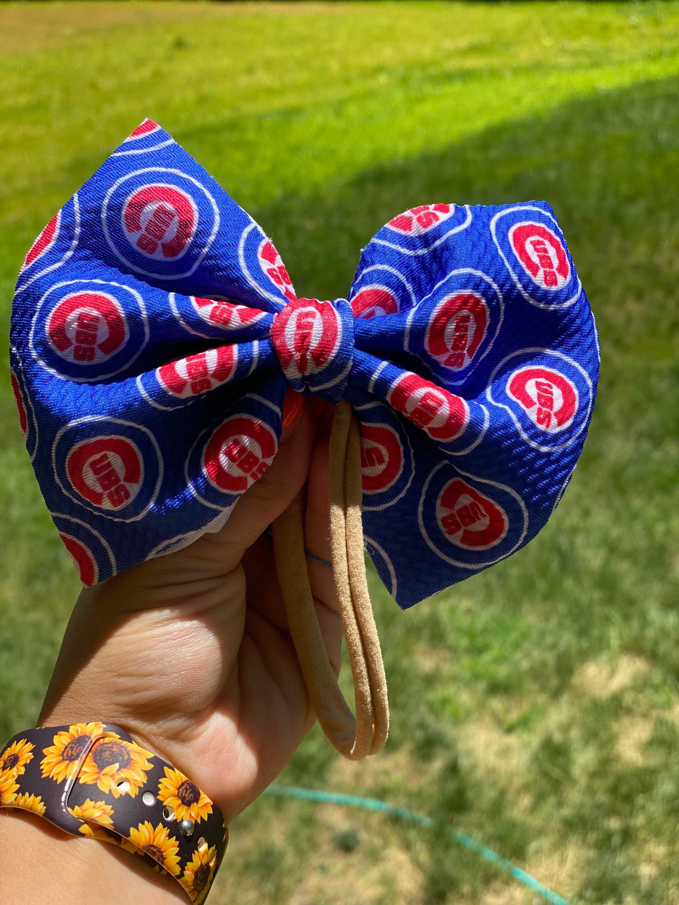Baseball Baby/Toddler Bows headbands CUBS bow Etsy