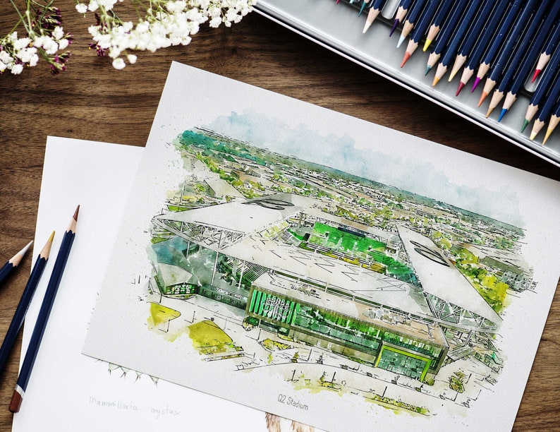 O2 Stadium Austin Austin FC Soccer Poster, Q2 Stadium Print, Texas Wall Art, Sports Bar ...