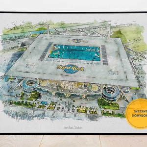 Miami Dolphins Poster, Miami Football Poster, Wall Decor, Dolphins Print, Groomsmen Gift, Instant Download