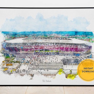 FC Cincinnati Soccer Poster, TQL Stadium Print, Ohio Wall Art, Sports Bar Wall Decor, Groomsmen Gift Idea