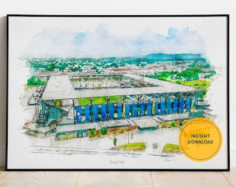 Nashville SC Soccer Poster, Geodis Park Stadium Print, Man Cave Wall Decor, Gift for Him, Digital Printable Poster