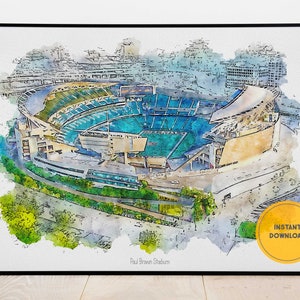 Cincinnati Bengals Print, Bengals Poster, Paycor Stadium Print, Wall Decor, Custom Art, Groomsmen Gift, Printable Wall Art