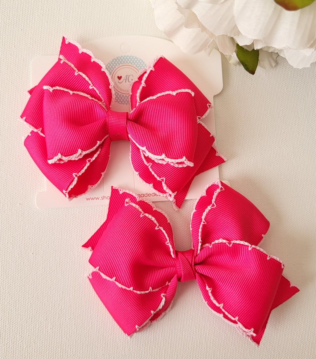 Hot Pink Hair Bow