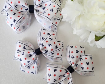 Nautical Hair Bow - 3 Styles