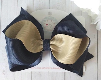 School Hair Bow, Two Tones Hair Bow, Back to School Hair Bows, Uniform Hair Bows, School Headbands, Girls Hair Bows, Toddler Hair Bow