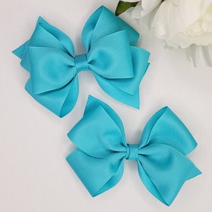 Turquoise Hair Bow - Etsy Sweden