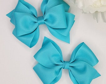 CHOOSE YOUR STYLE Hair Bow, Navajo Turquoise Hair Bow, Solid Color Hair Bow, Girl Hair Bow, Toddler Hair Bow, Baby Hair Bow, Hair Bows