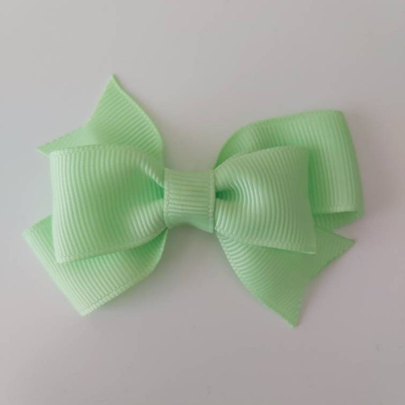 Solid Color Hair Bows Pastel Color Hair Bow Baby Hair Bow Etsy
