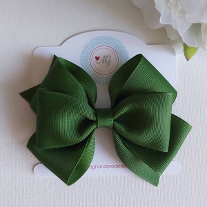 WÄHLEN SIE IHREN STIL Haarschleife, blattgrüne Haarschleife, Herbstfarben-Haarschleife, einfarbige Haarschleife, Mädchen-Haarschleife, Kleinkind-Haarschleife, Baby-Haarschleife
