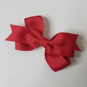 CHOOSE YOUR STYLE Hair Bow, Red Hair Bow, Solid Color Hair Bow, Girl ...