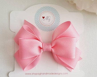 CHOOSE YOUR STYLE Hair Bows, Pink Hair Bow, Solid Color Hair Bow, Hair Bows for Girls, Toddler Hair Bow, Girls Hair Bows, Baby Bows