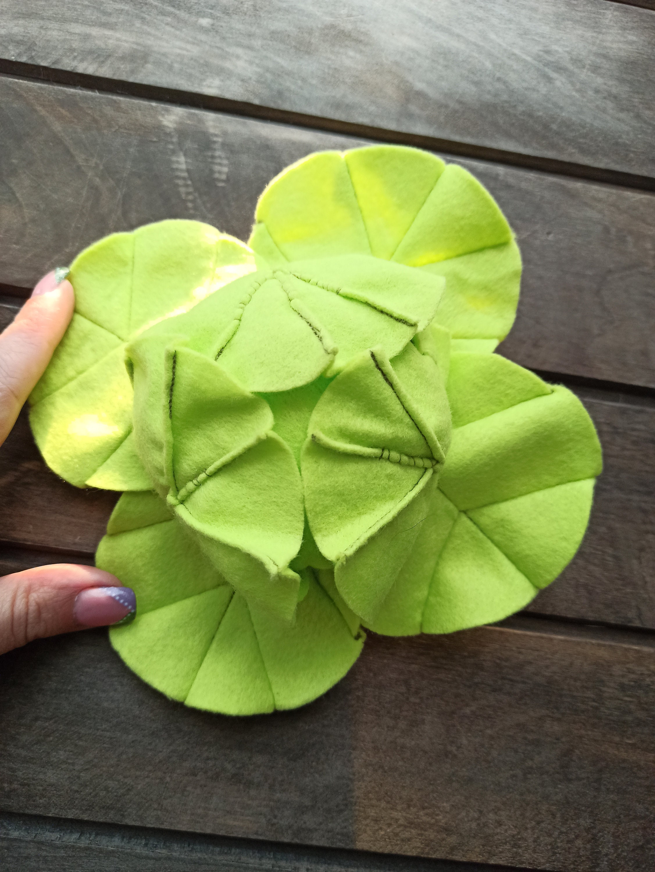 Felt Cabbage Play Food: Handmade Toy for Pretend Play Kitchen - Etsy