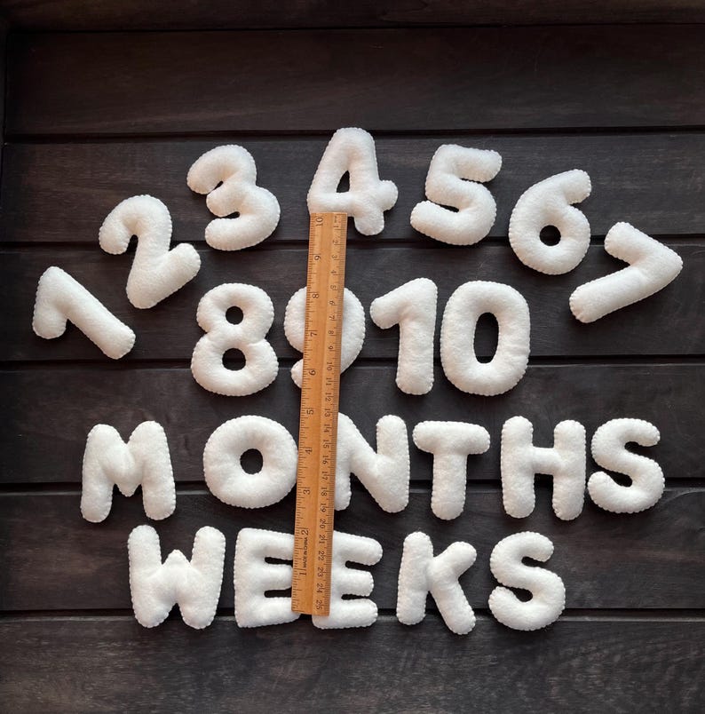 Baby Milestones Gift Set for Expecting Mom - Baby Girl or Boy Milestone - Baby Milestones Set - Baby Photo Numbers - Baby Shower Gift image 5