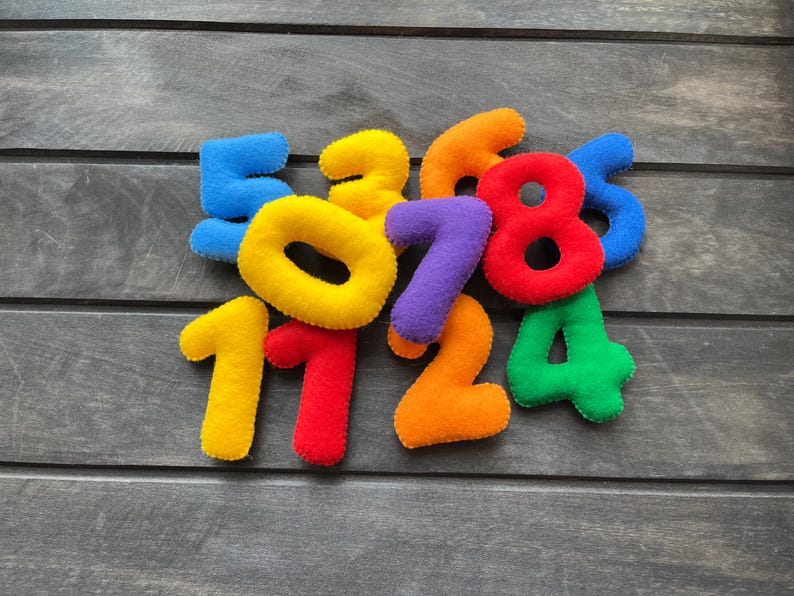 Felt Rainbow Numbers Set - Educational Toys for Counting & Color ...