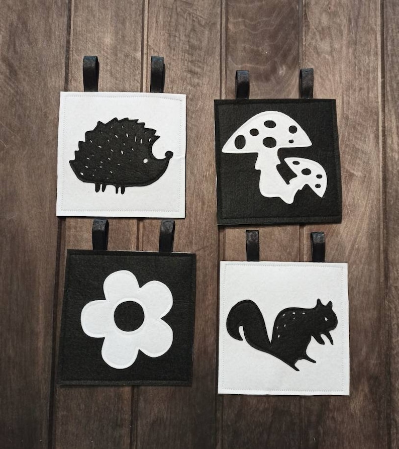 Black and White Flash Cards for Baby High Contrast Cards Etsy